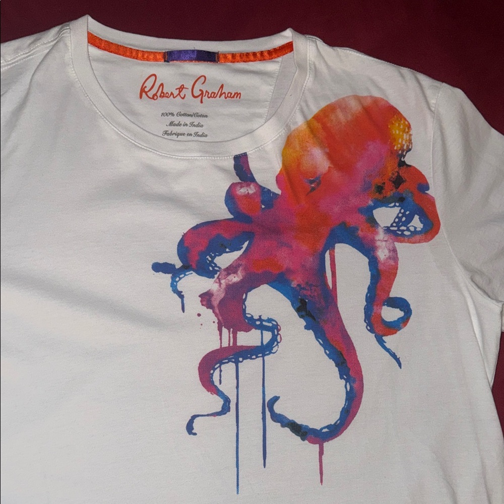 Robert Graham Tako Octopus Graphic T-Shirt - Picture 6 of 16